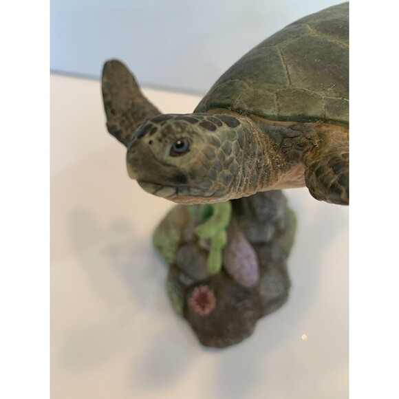 Vintage 1994 Wonders of the Green Sea Turtle Studio Design Porcelain Figurine - Picture 5 of 12